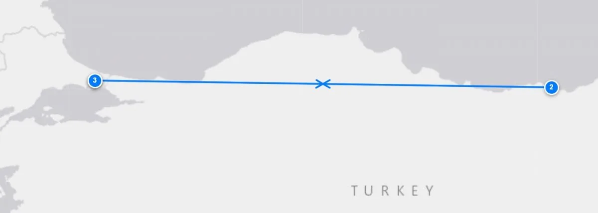 Istanbul To Blacksea & Trabzon route map